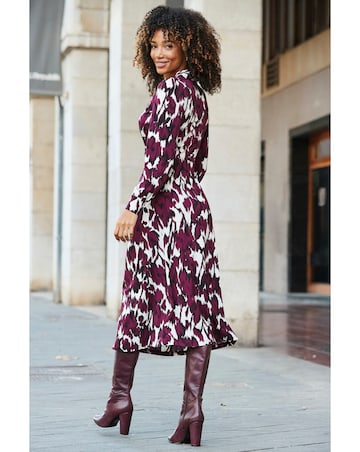 Sosander Ikat Twist Front Dress