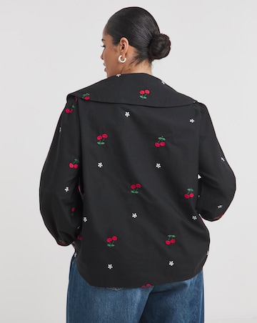 Simply Be Embroidered Cherry Blouse