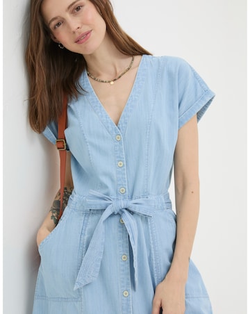FatFace Odette Denim Midi Dress