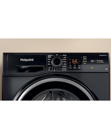 Hotpoint NSWM 1046 BS UK 10kg, 1400rpm, Washing Machine - Black