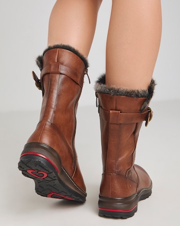 Heavenly Feet Bramble Warm Lined Buckle Boots Wide E Fit