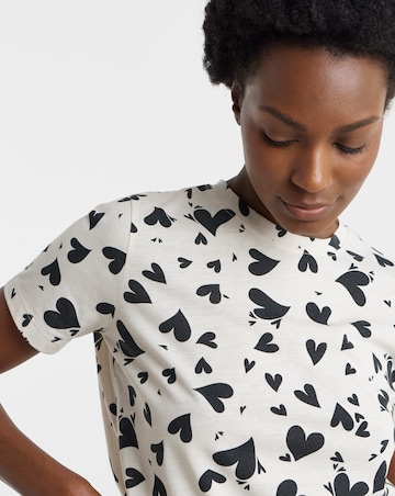 Pretty Secrets (2 Pack) Value Pyjama Sets Heart Print/Black