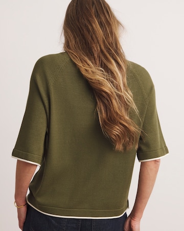 Anthology Contrast Trim Short Sleeve Boxy Tshirt