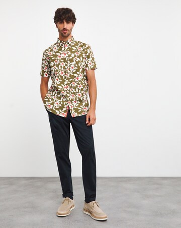 Joe Browns Floral Short Sleeve Shirt Long Length