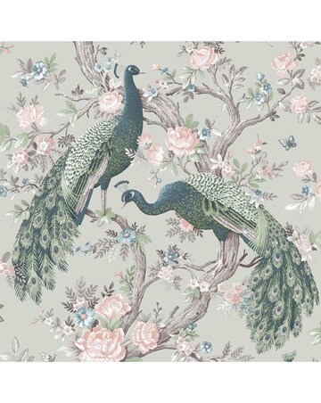 Laura Ashley Belvedere Sage Green Wallpaper