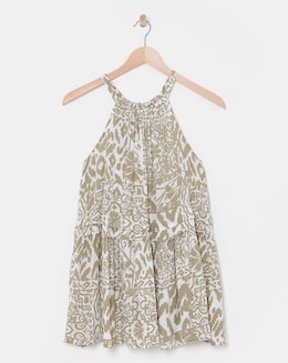Crinkle Halter Top