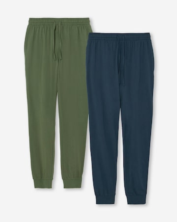 2 Pack Jersey Cuffed Lounge Pants
