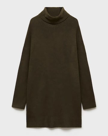 Mango Short Knitted Turtleneck Dress