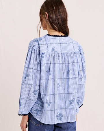 Julipa Printed Stripe Blouse
