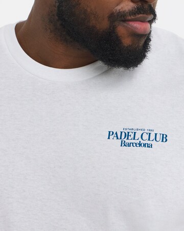 Jack & Jones Padel Club Back Graphic T-Shirt - White
