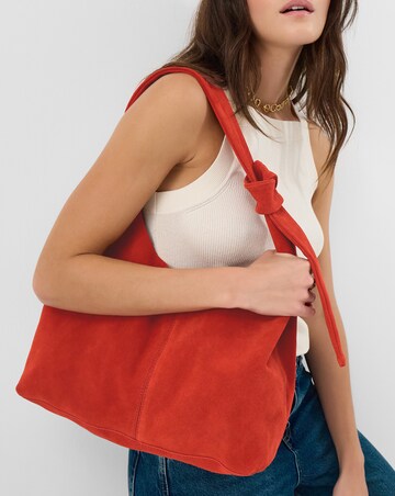 Accessorize Slouchy Knot Leather Shoulder Bag