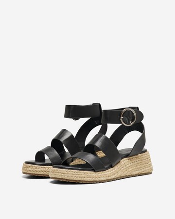 Only Minerva Wedge Espadrille Sandals with Adjustable Buckle Standard Fit