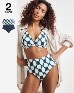 Value 2 Pack High Waisted Bikini Bottoms