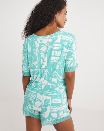 Jersey Built In Support Bamboo Pyjama Shortie Set