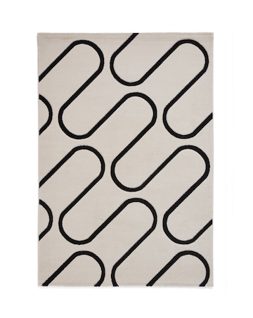Catherine Lansfield Linear Curve Geometric Rug