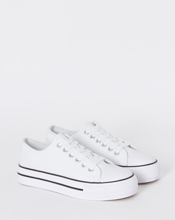 Angel Low Cut Canvas Trainers - Extra Wide Fit (EEE)