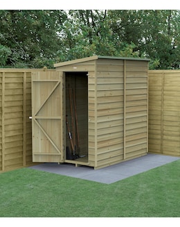 4LIFE Pent Shed 6x3 - Single Door - No Windows (Home Delivery)