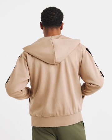 adidas 3 Stripes Full Zip Fleece Hoodie