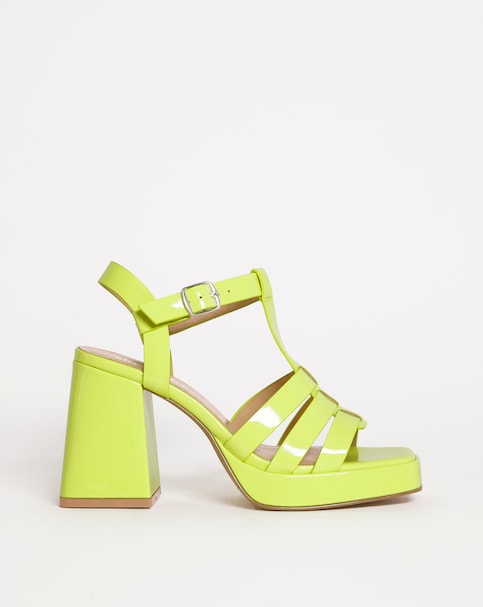 Faith Fisherman Platform Heeled Sandals - Wide Fit (E)