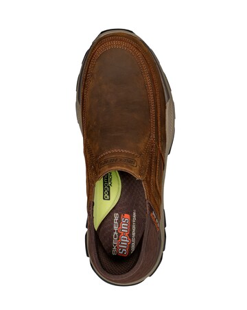 Skechers Slip-ins Respected Elign Wide Fit Shoe - Tan