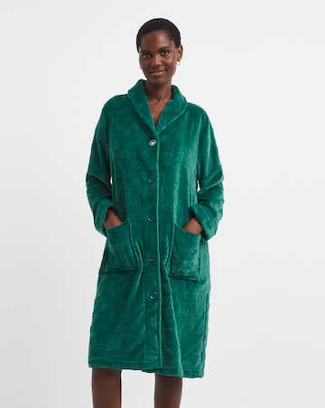 Pretty Secrets Button Fleece Dressing Gown