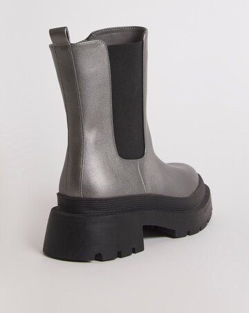 Cady Metallic Chunky Chelsea Ankle Boots - Extra Wide Fit (EEE)