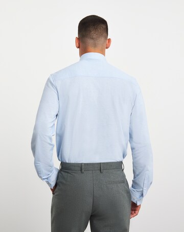 Jacamo Cutaway Collar Pique Formal Shirt