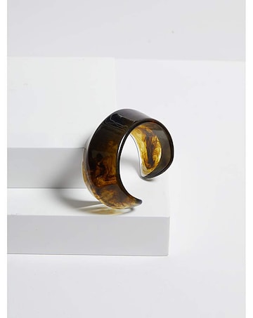 Jon Richard Green Resin Cuff Bangle