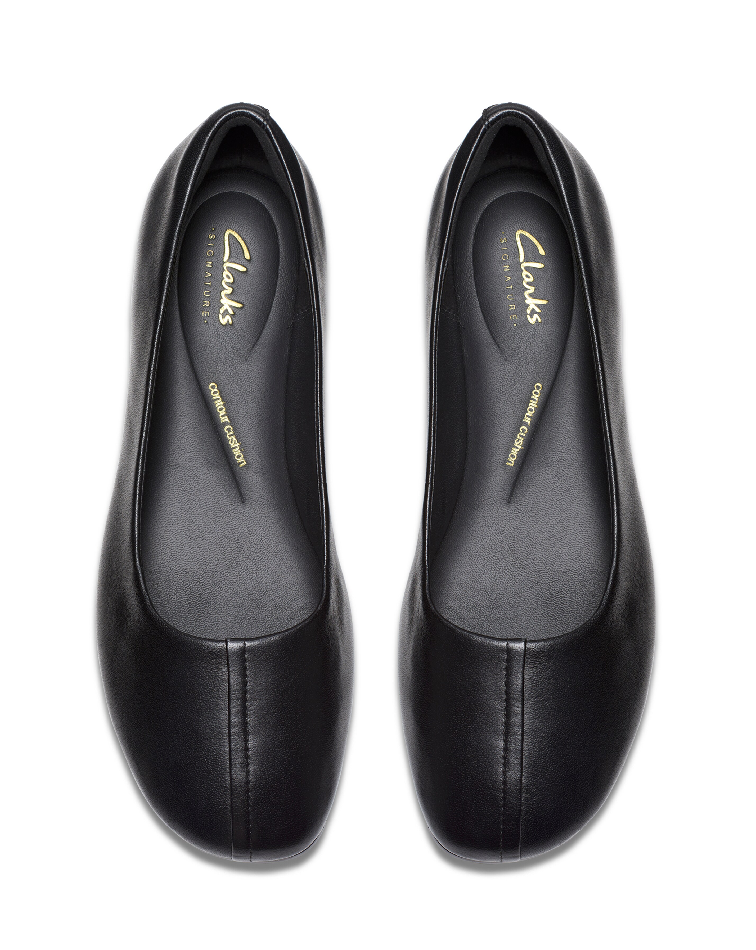 Clarks Livia Lily Leather Ballerina Standard Fit | Ambrose Wilson