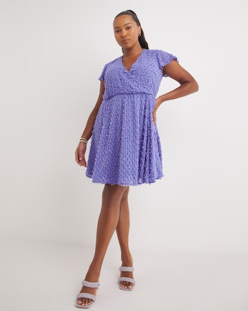 Purple Fluffy Skater Dress