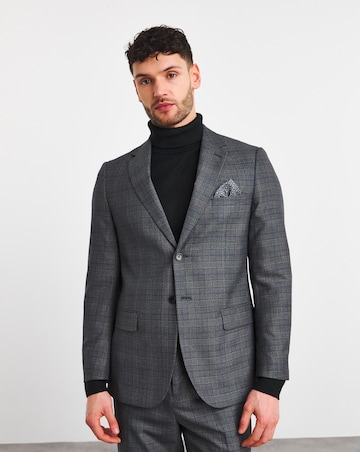 Regular Fit Check Suit Jacket