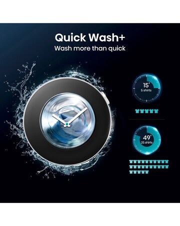 Hisense 5S Series WD5S1045BB 10.5KG Auto Dosing Freestanding Washer Dryer Black