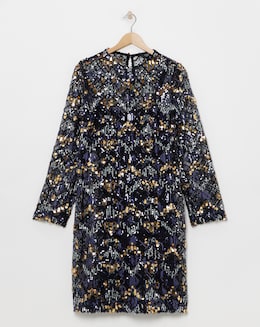 Joanna Hope Beaded Shift Dress