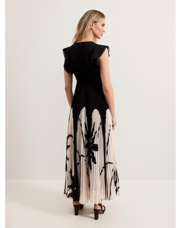 Phase Eight Uma Printed Pleat Maxi Dress