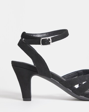 Jamie T Bar Heeled Sandals - Wide Fit (E)