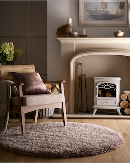 Chicago Light Neutrals Shaggy Circle Rug
