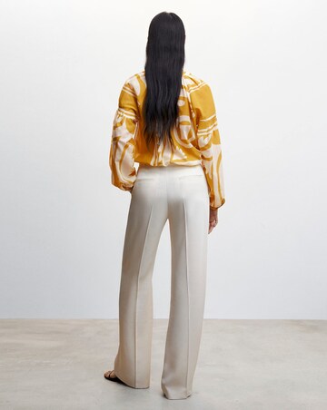 Mango Pufed Sleeve Printed Shirt