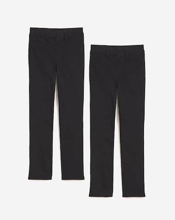 2 Pack Black/Black Slim Leg Jeggings