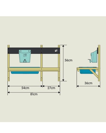 TP Deluxe Mud Kitchen Accessory to Playhouse