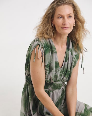 Religion V Neck Maxi Dress