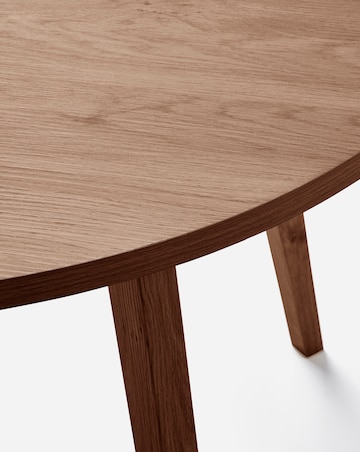 Oslo Round Dining Table with 4 Etta Fabric Chairs