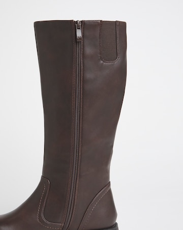 Heavenly Feet Bernice Knee High Boots Standard Calf Ex Wide Fit