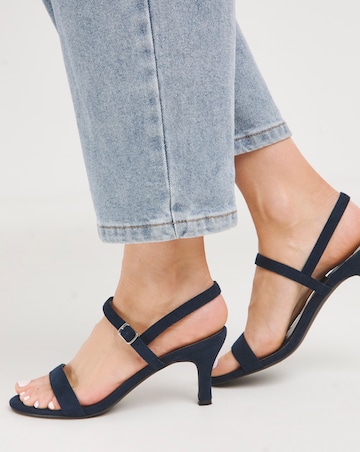 Dora Barely There Classic Kitten Heel Sandal - Extra Wide Fit (EEE)