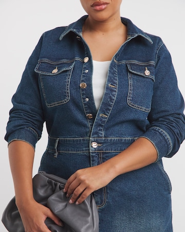 Dark Wash Maxi Denim Dress