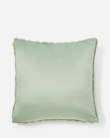 Scallop Faux Fur Cushion