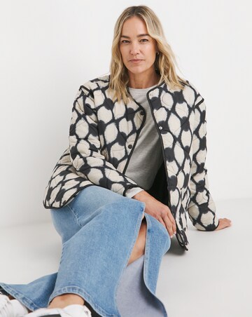 Printed Short Quilt Jacket