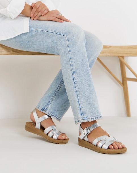 Trinity Two Part Comfort Sandals - Wide Fit (E)