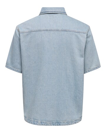 Only & Sons Boxy Denim Shirt - Blue