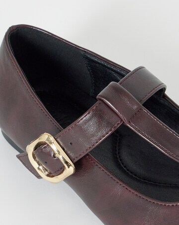 Rose T Bar Mary Jane Shoes - Extra Wide Fit (EEE)