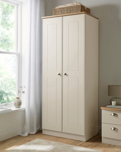 Brooke Ready Assembled 2 Door Wardrobe